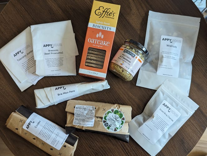 selection of cheese and other products