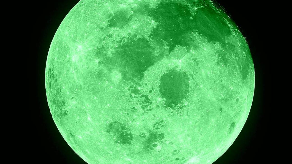 Greenified moon