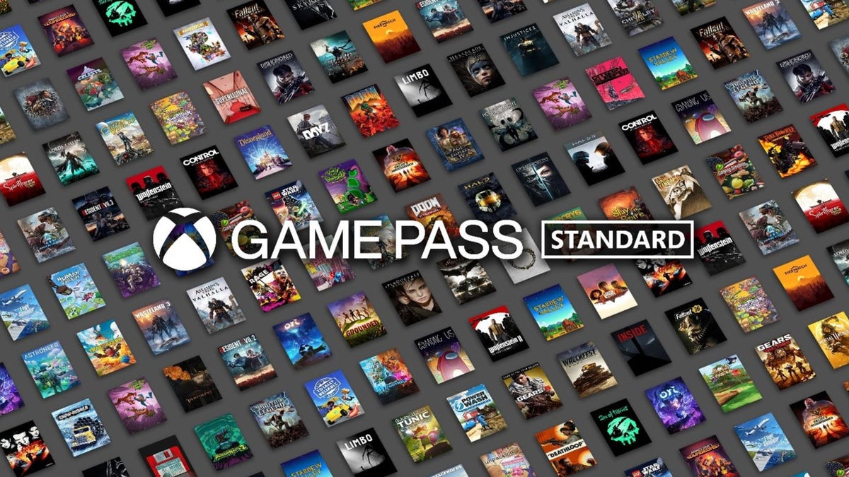 The Game Pass Standard title card showing games on a gray background
