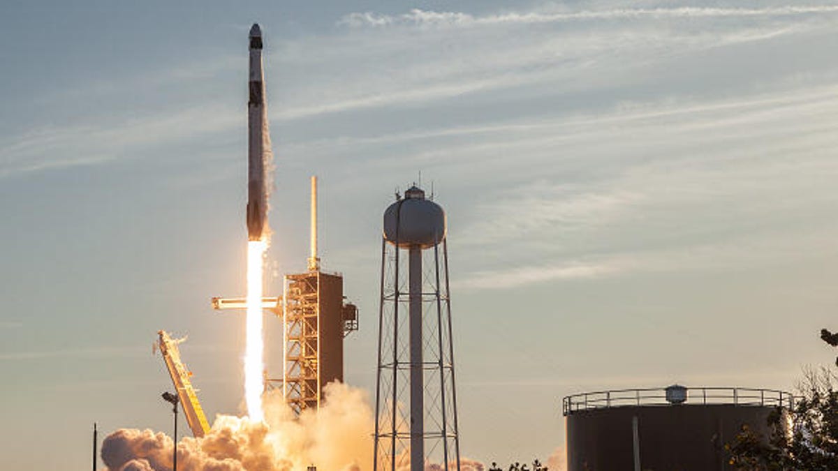 The Falcon 9 launch at the Kennedy Space Center.