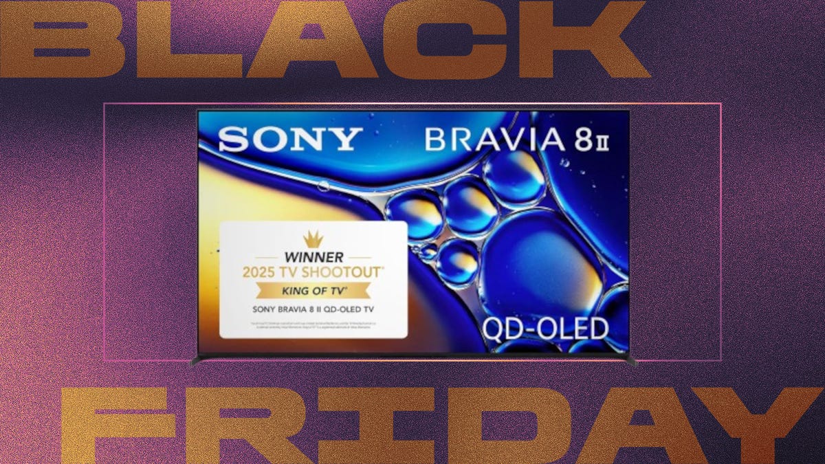 Shows the Sony Bravia on a purple background.