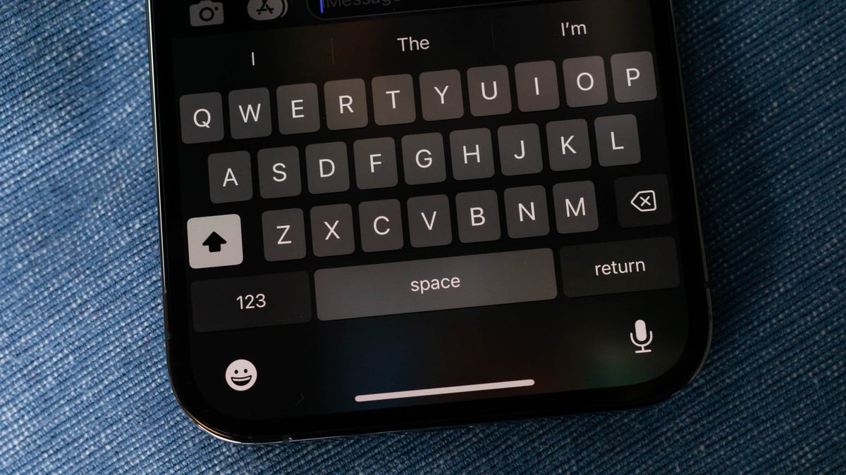 iOS keyboard