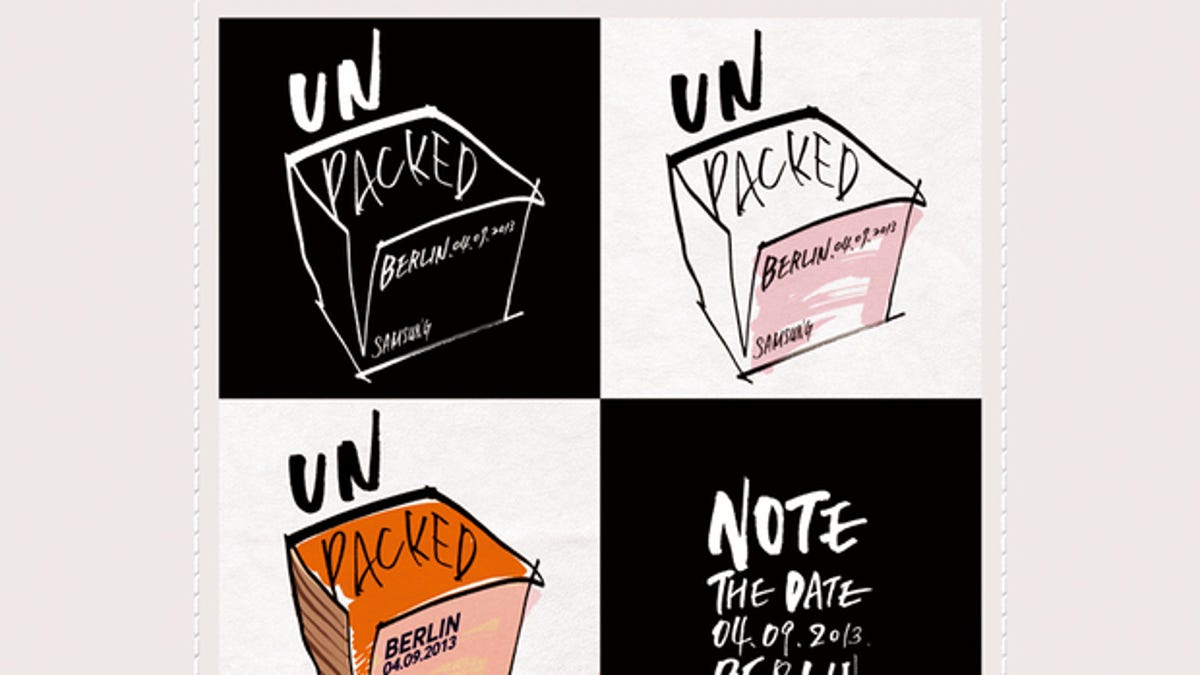 Samsung's invite to Unpacked Berlin 2013