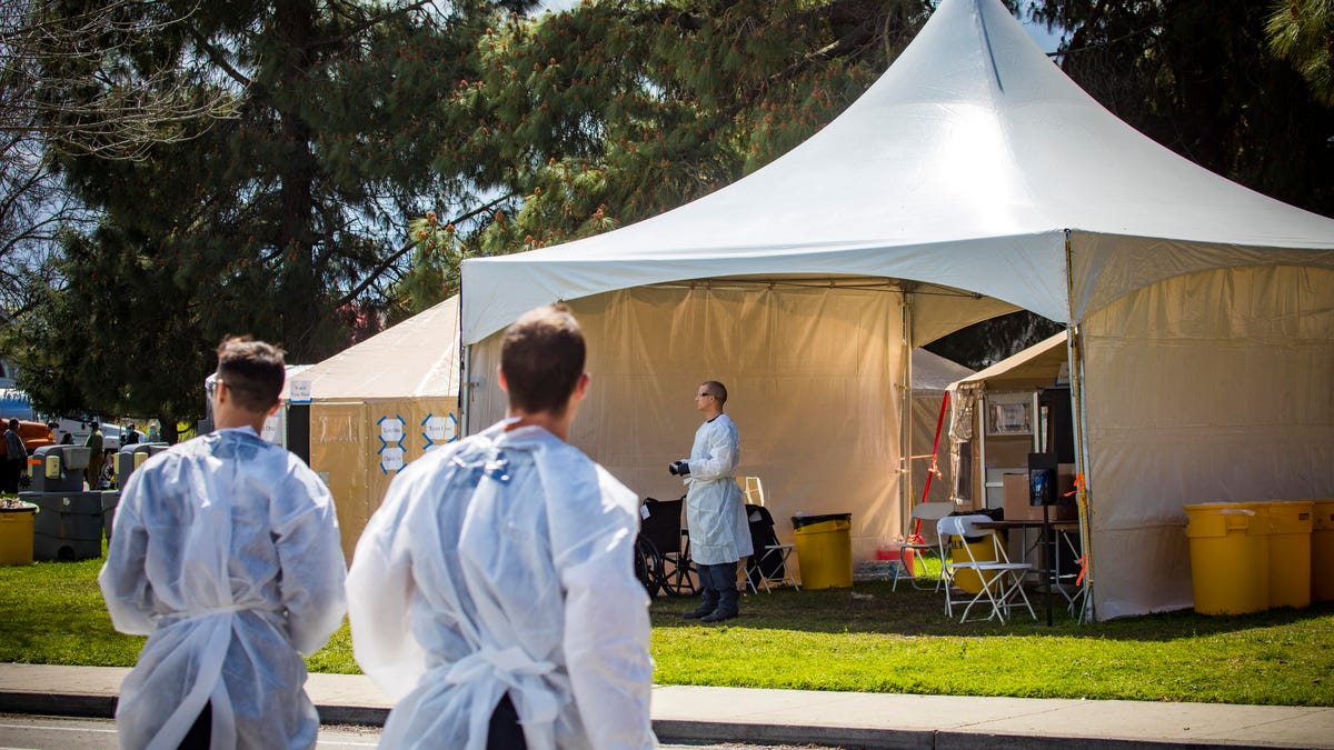Coronavirus testing field hospital