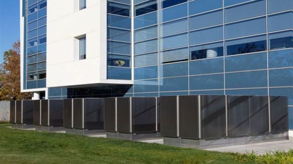 Bloom's Energy Servers at eBay which run on biogas, which Apple also plans to do at its North Carolina data center.