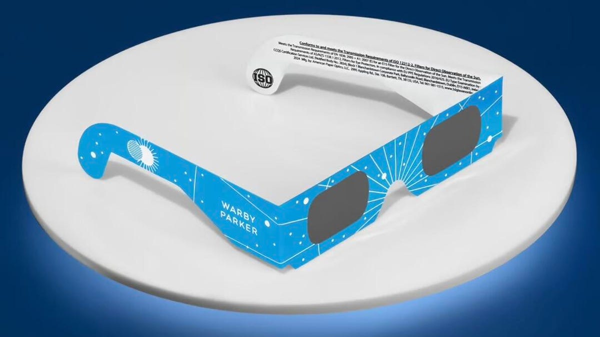 Warby Parker eclipse glasses