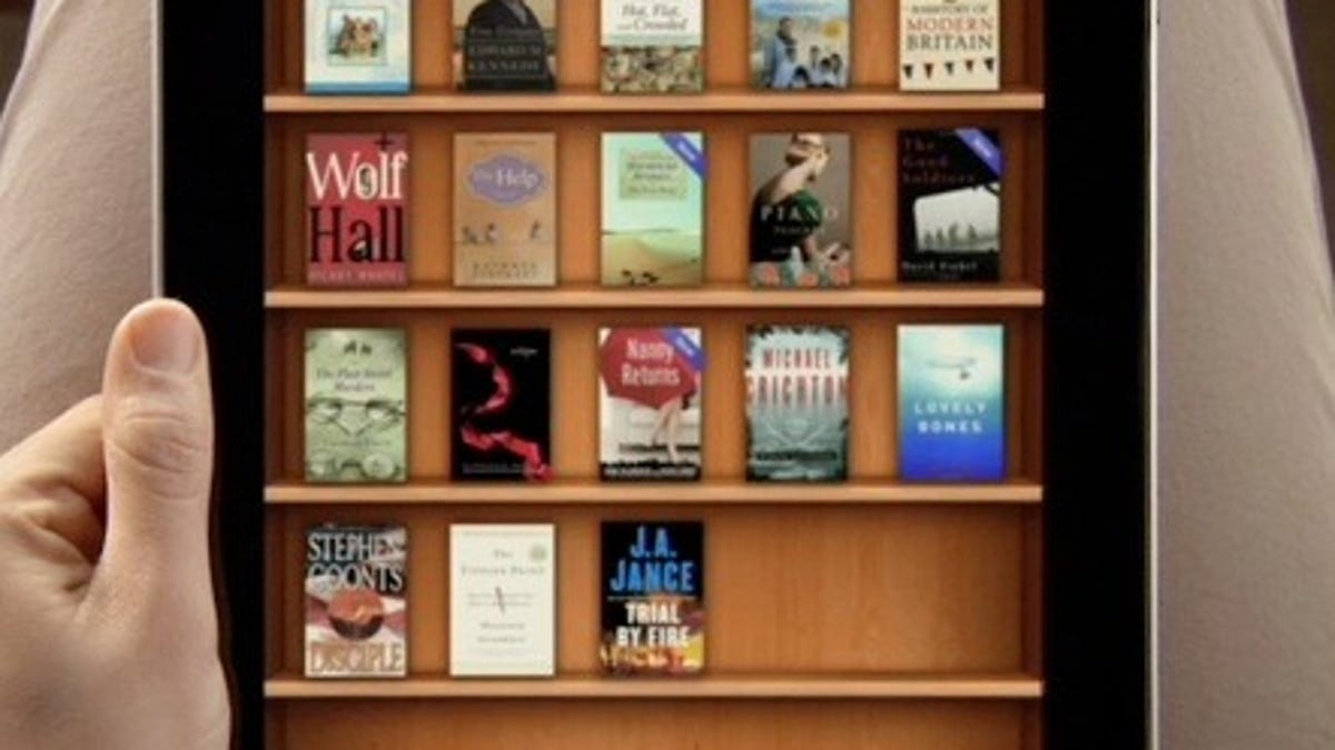 Apple's iBookstore on an iPad.