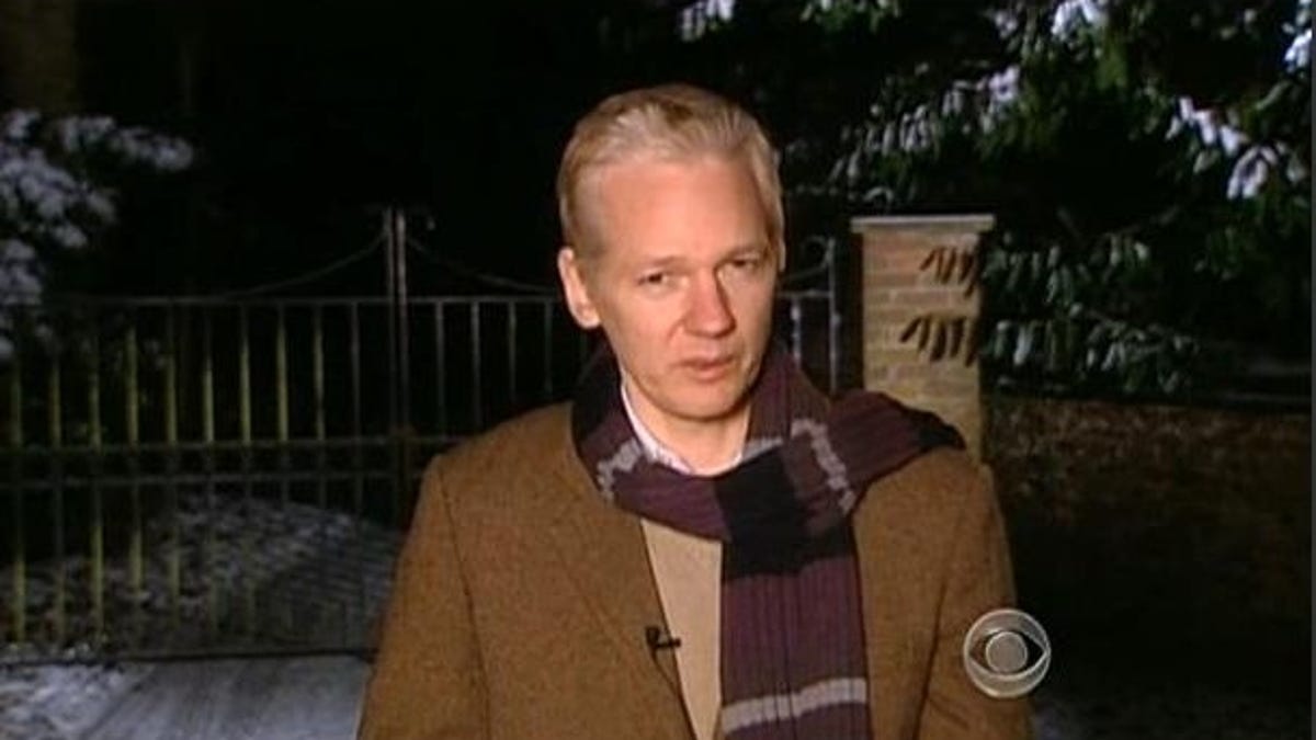 Julian Assange in England in December 2010.