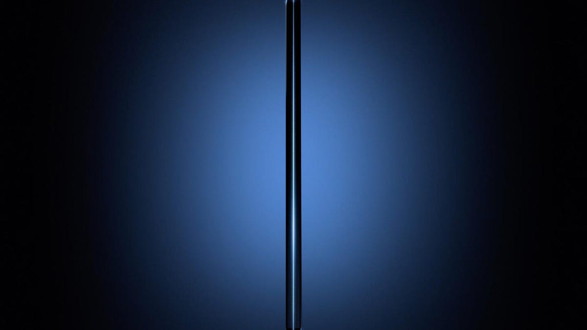 The profile of a slim foldable phone