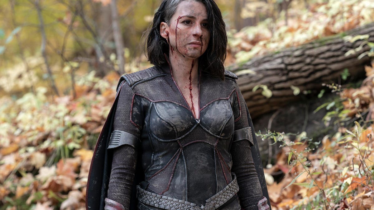 A bloodied Stormfront in The Boys