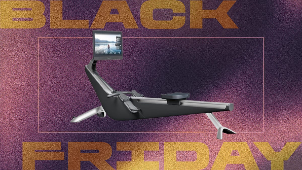 Hydrow rowers on purple background