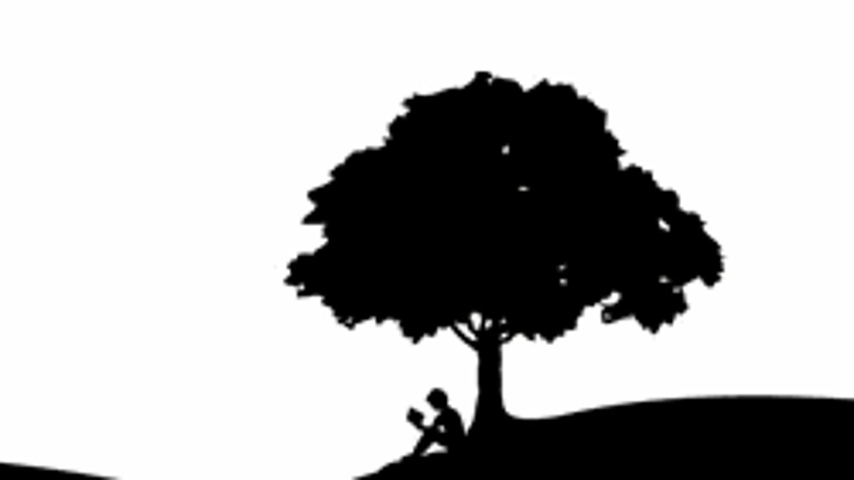 What's black and white and read all over? Books on my iPhone.