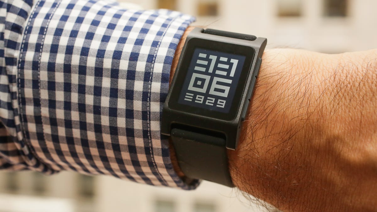 Pebble 2 watch on a wrist