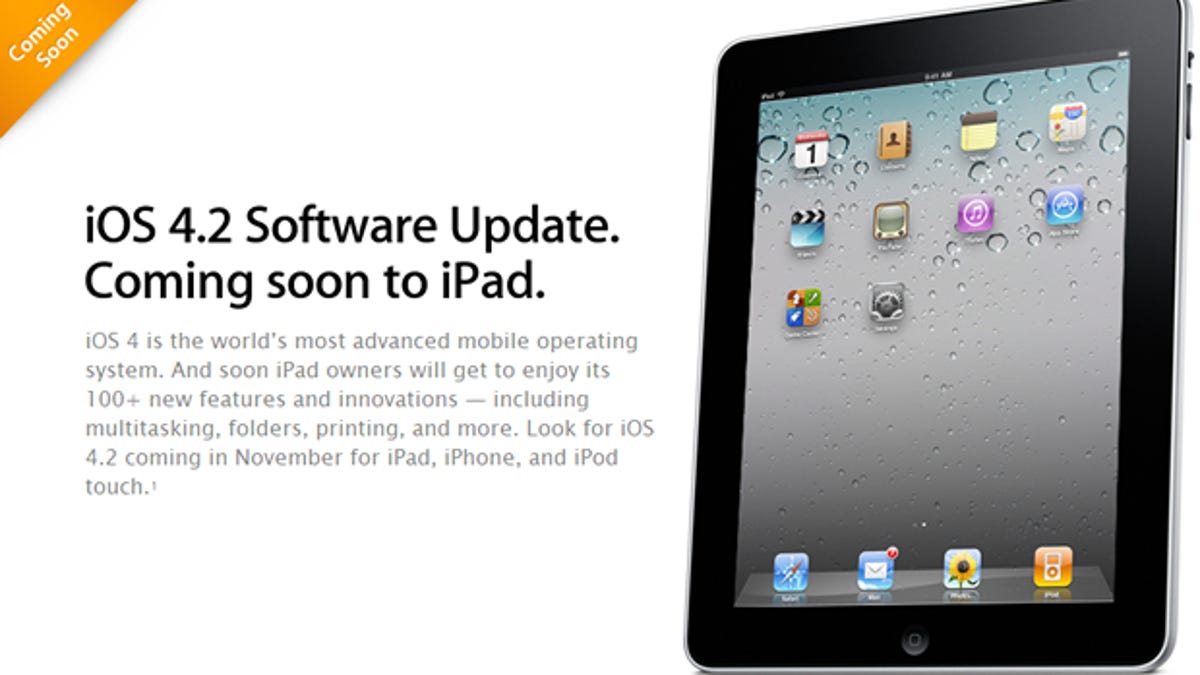 The Wi-Fi bug is fixed (supposedly)! Just a little bit more waiting and iOS 4.2 should be available to all.