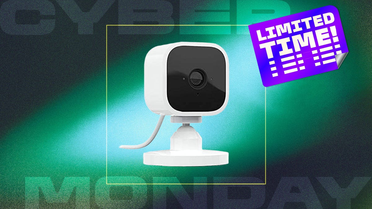 Blink mini on a Cyber Monday background