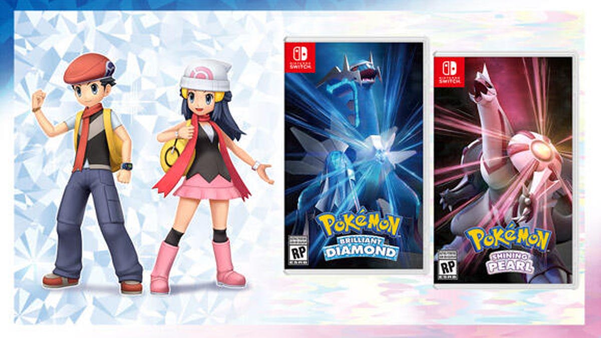 Pokemon Brilliant Diamond and Shining Pearl boxart