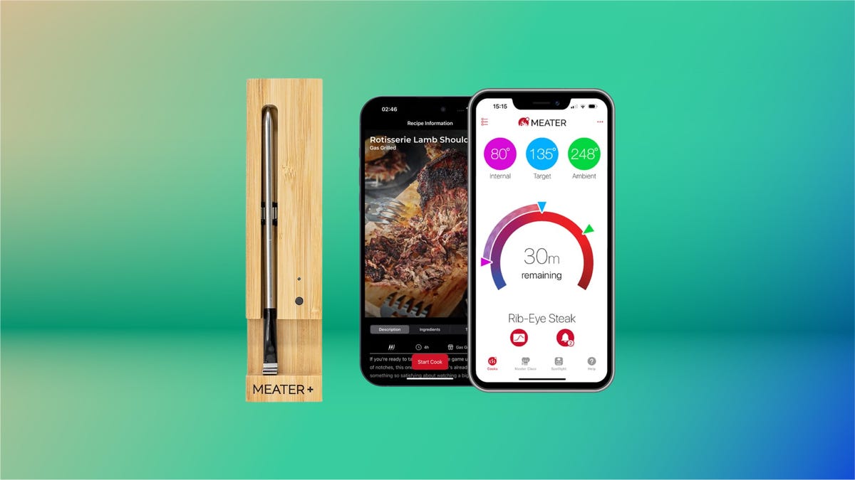 A Meater SE smart thermometer