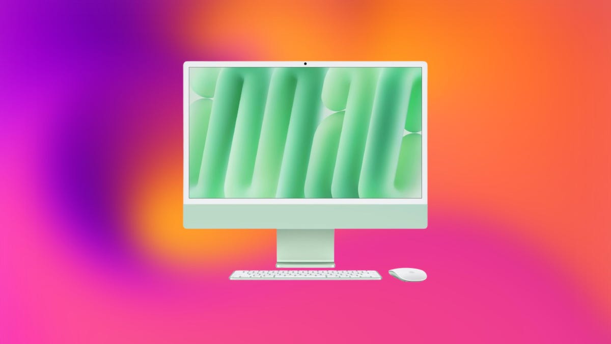 M4 Apple iMac in green