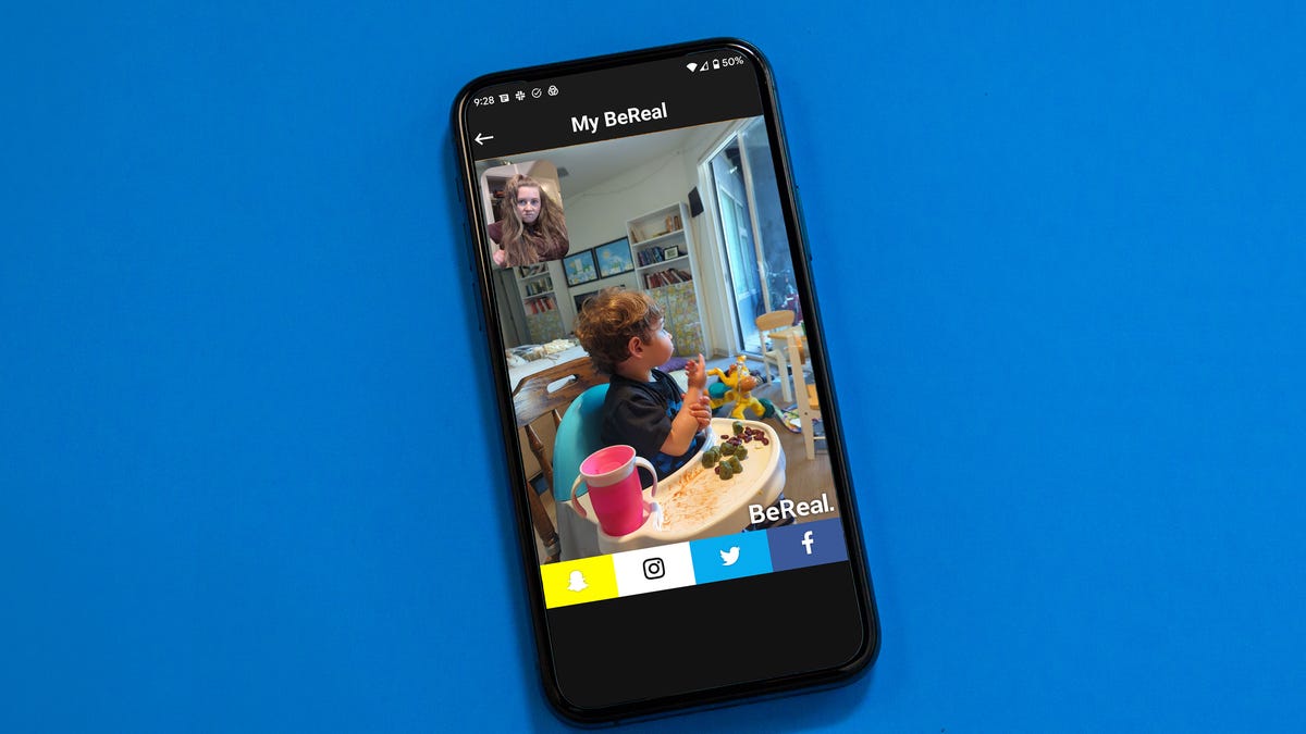 BeReal app on a phone