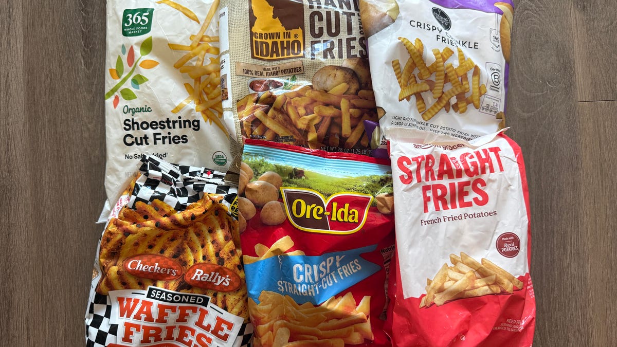 Six brands of frozen fries