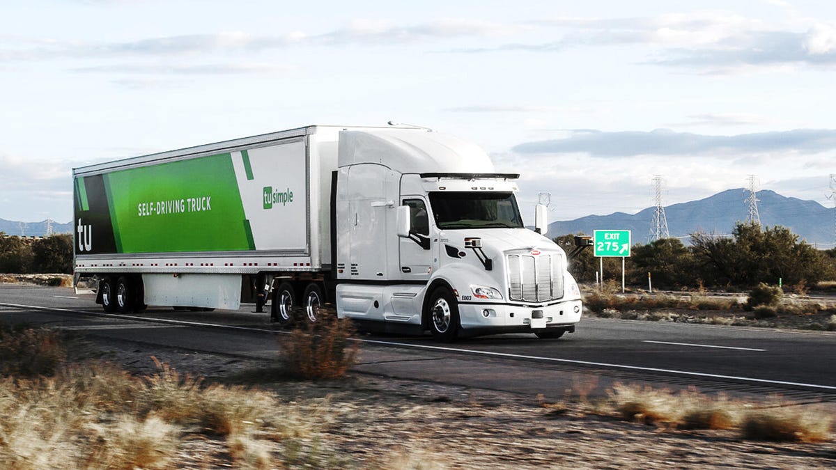 TuSimple autonomous semi truck