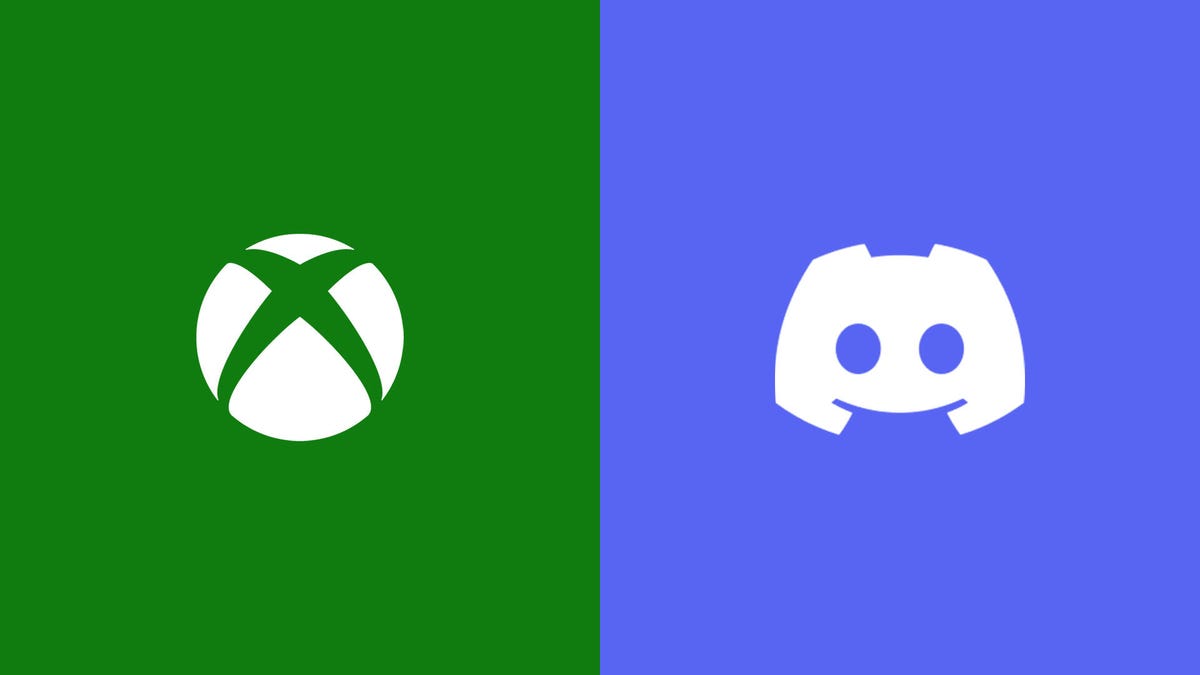 Logos for Microsoft's Xbox and Discord next to each other.