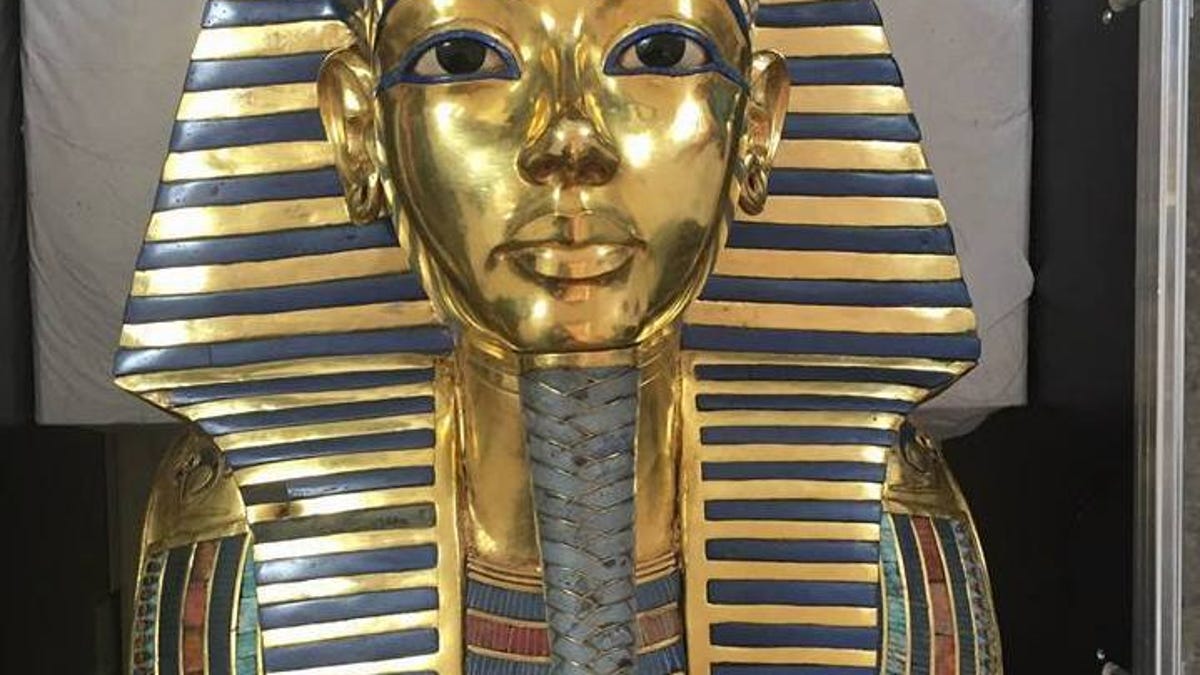 King Tut's death mask