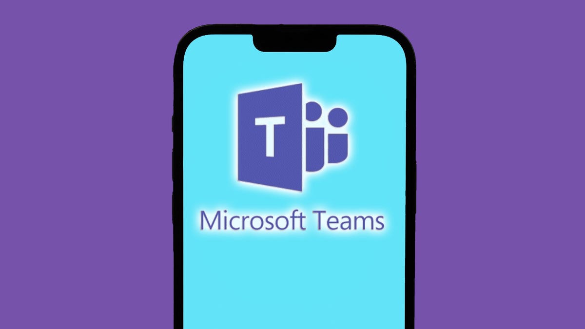Microsoft Teams logo shown on a phone