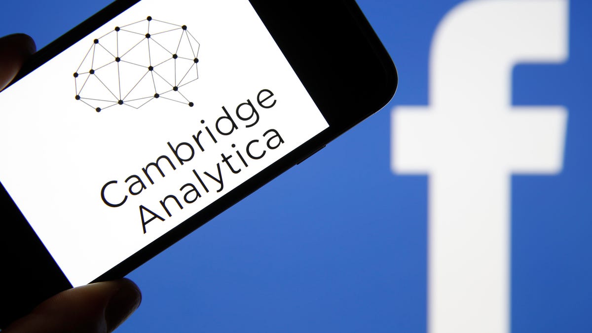 Cambridge Analytica and Facebook logos