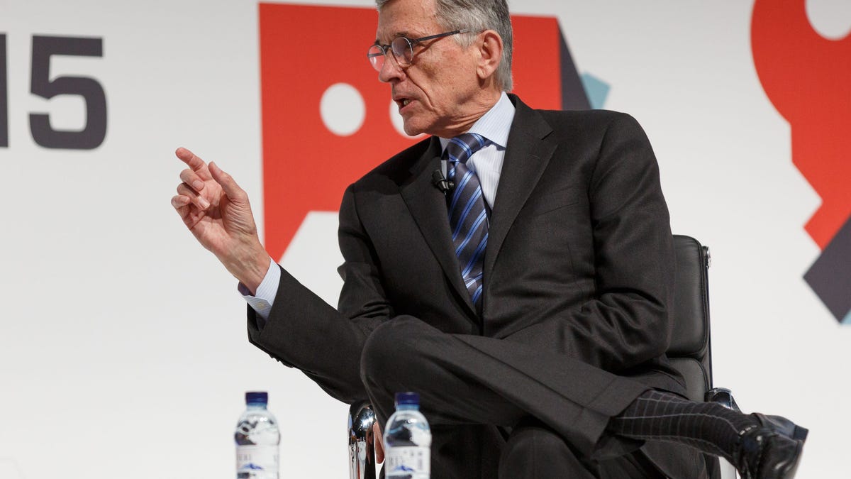 FCC Chairman Tom Wheeler defends Net neutrality at Mobile World Congress 2015.