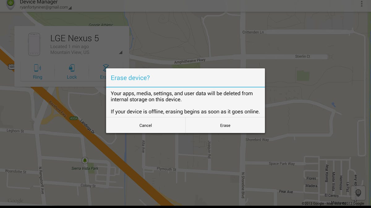 Android Device Manager app
