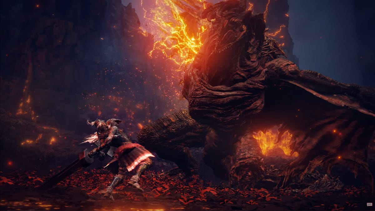 Screenshot showing action in the update for Elden Ring