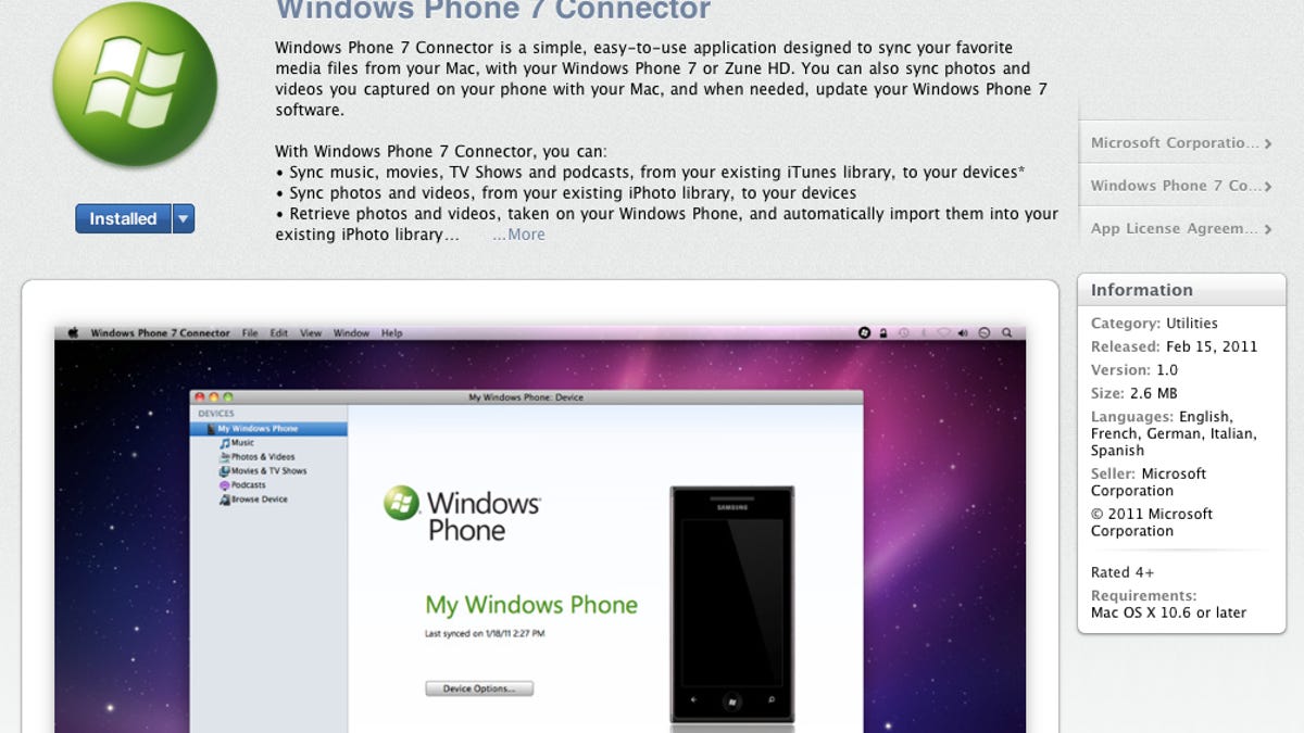 Microsoft's first app to hit the Mac App Store.