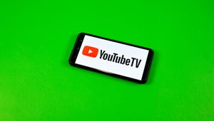 YouTube TV logo on a phone screen