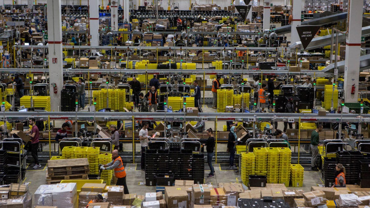 Amazon's Italian Fulfillment Centre Prepares For Black Friday