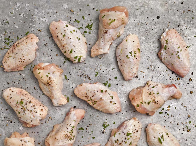 organic chicken wings