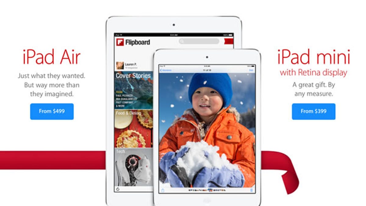 The new Apple Store app for the iPad.