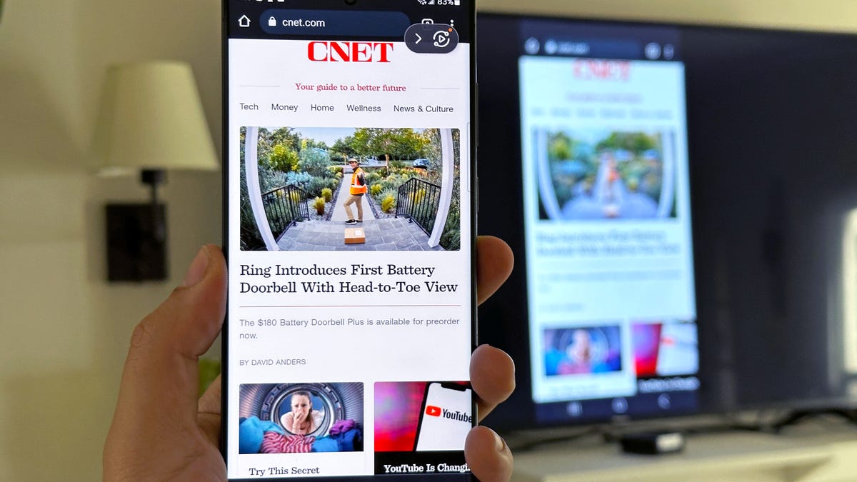 Mirroring Android to a TV