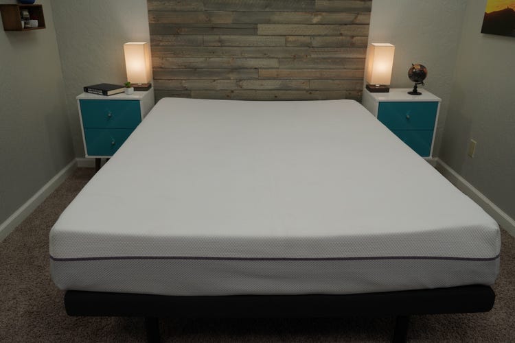 The Purple Original mattress in a bedroom.