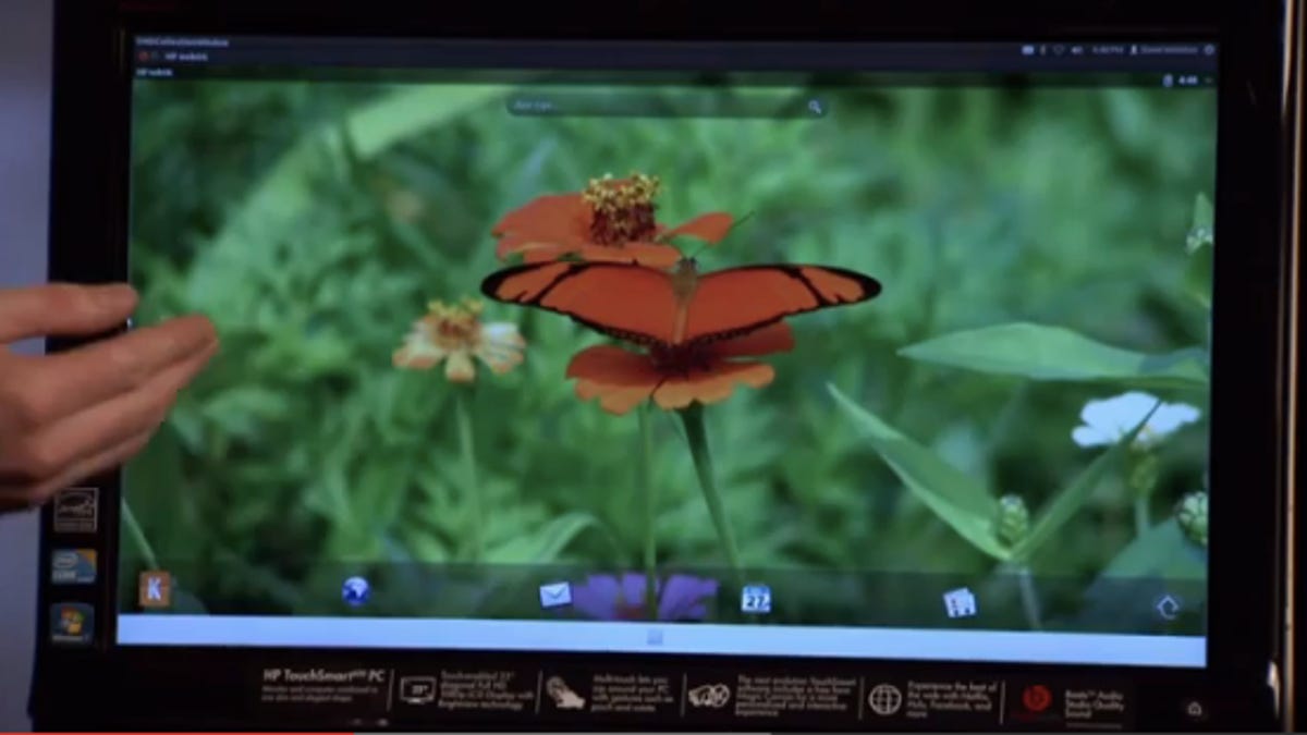 This is how Open WebOS 1.0 looks on an HP desktop.