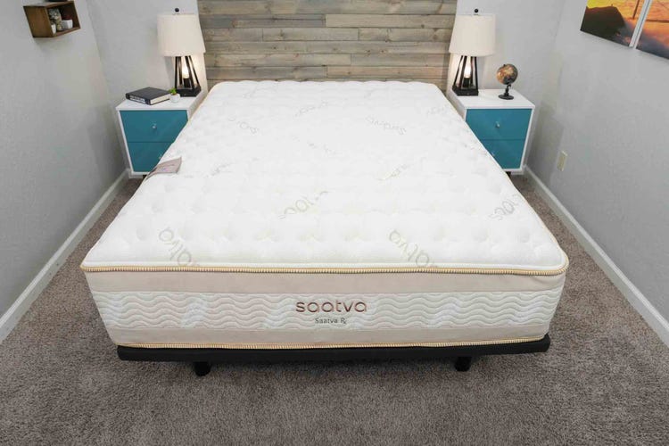 Saatva Rx mattress in a bedroom