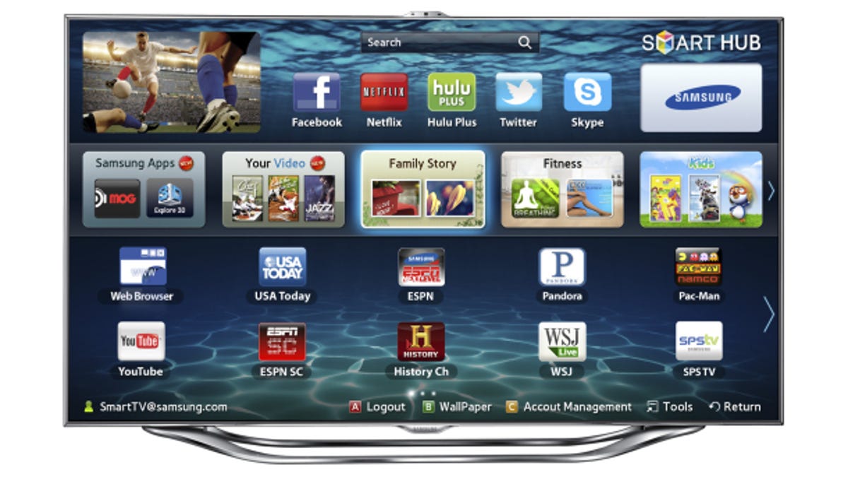 Samsung's 2012 LED Smart TV.