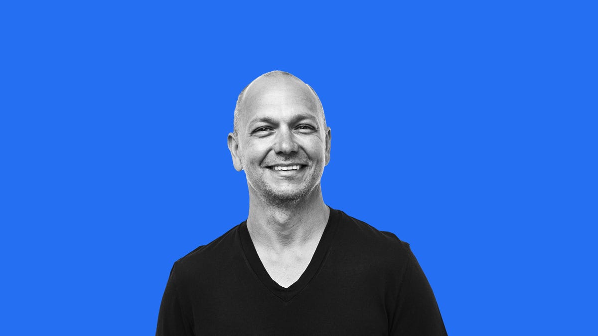Tony Fadell in a V-neck sweater