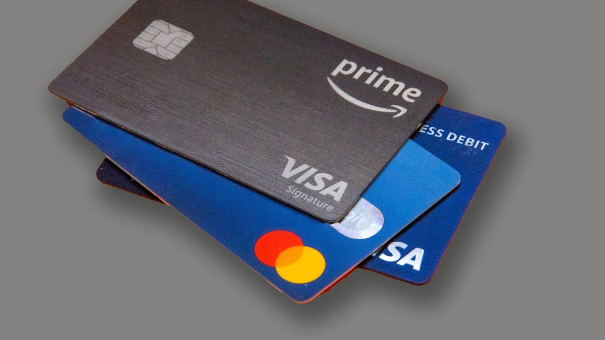 A stack of credit cards