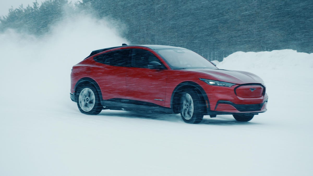 2021 Ford Mustang Mach-E winter testing