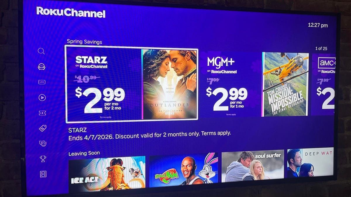 Roku Channel screen
