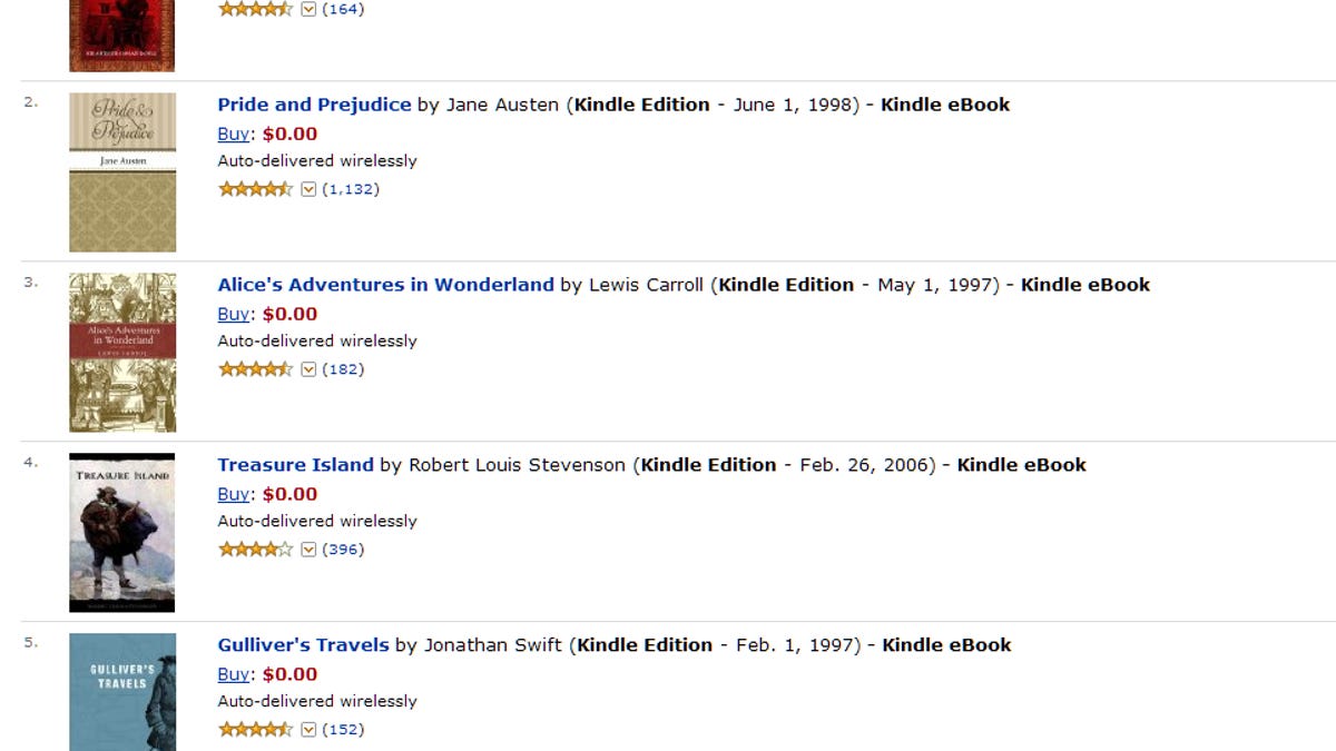 Free public domain Kindle books