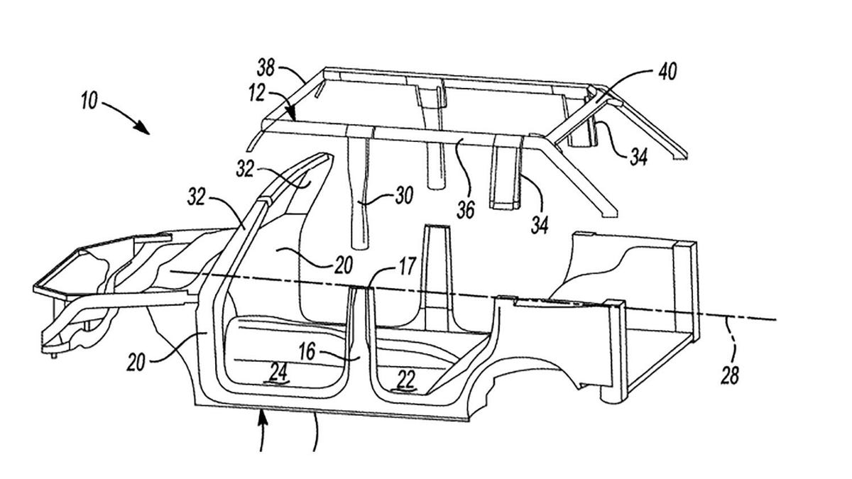 Bronco removable roof patent