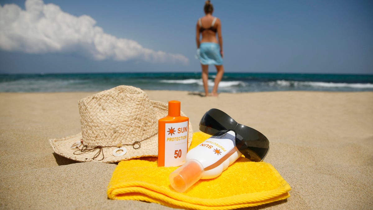 Sun Protection on a Beach