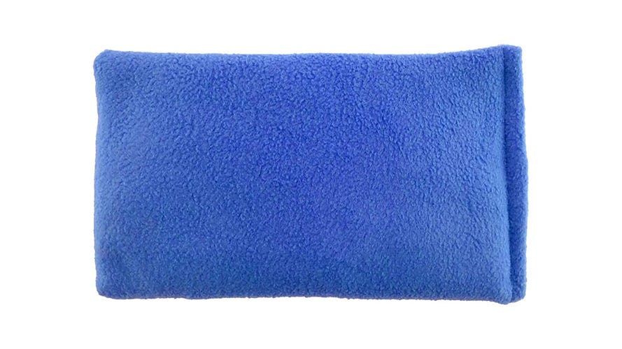 Blue rectangular heating pad